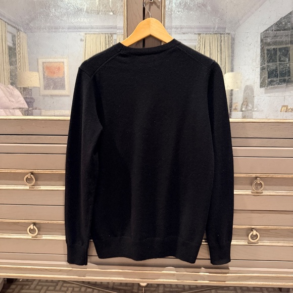 From Future Sweater Black Crewneck Two Tone 100% cashmerel Womens Medium - Picture 2 of 5